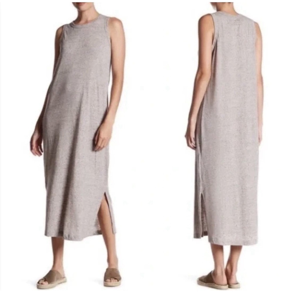 CURRENT/ELLIOTT The Perfect Muscle Tee Maxi Dress, Heather Mocha size 0 - XS